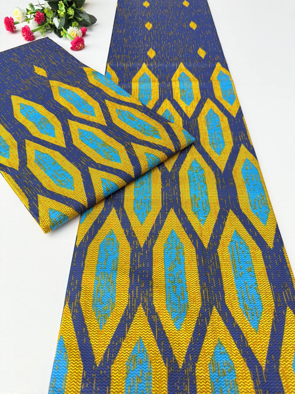 Kente Harmony Blue & Yellow