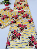 Yellow Floral Wax Print