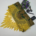 Sunrise Glow – Yellow & Green Sequined Ankara Lace