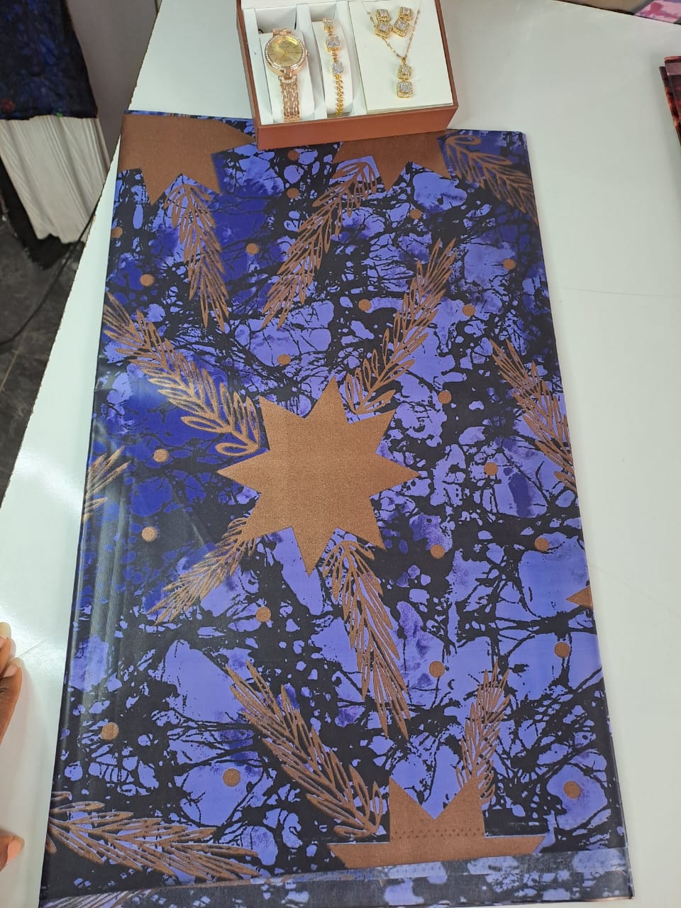 Ocean Earth – Blue & Brown Ankara