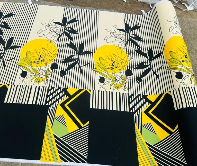 Golden Petals Yellow Ankara