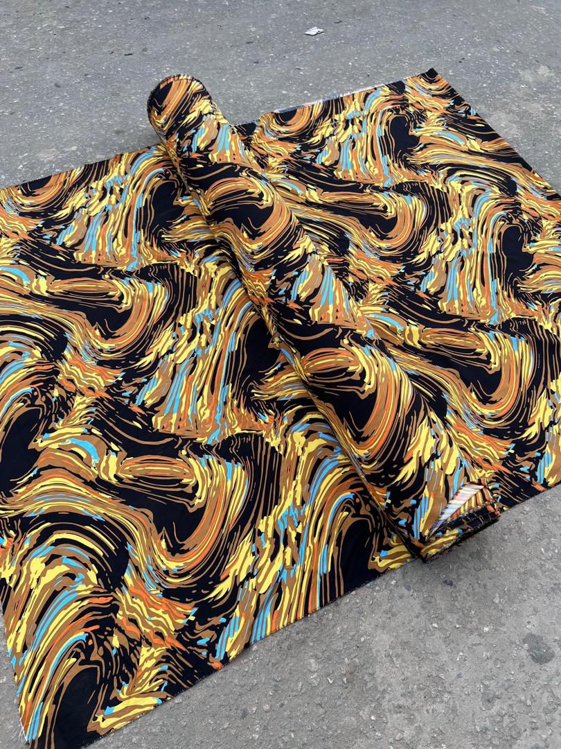 Midnight Waves Vintage Crepe