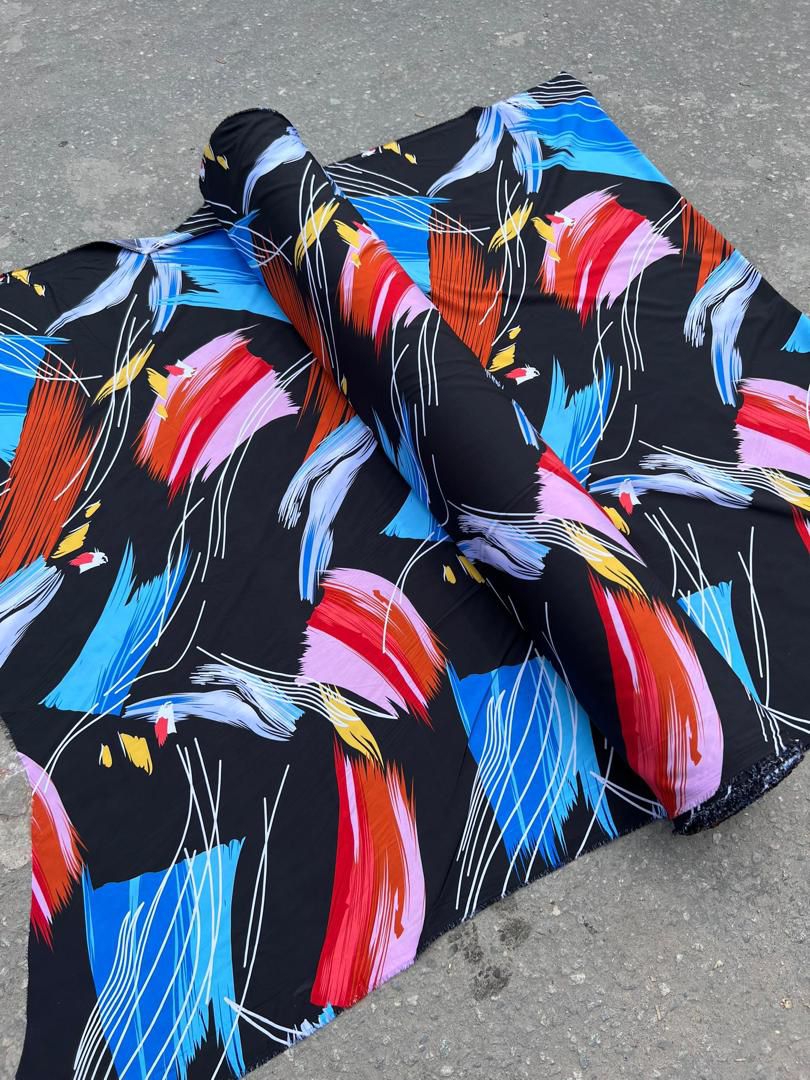 Pucci Luxe Printed Viscose & Silk Fabric